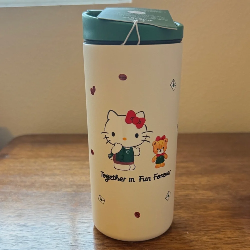Starbucks Sanrio Hello Kitty Cream Tumbler Miir 12oz - Picture 1 of 4